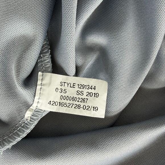 Mens Under Armour Heatgear Loose Fit Polo Golf Shirt Size Large Gray L - Picture 15 of 15